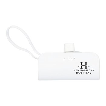 Hue 5000 mAh Power Bank with Multi Tips - Personalization Available from Positive Promotions
