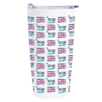 Official America250 Patriotic Stainless-Steel Coffee Tumbler 18 oz. - Full-Color Personalization Available from Positive Promotions