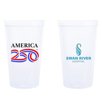 Official America250 Patriotic Mood Stadium Cup 22 oz. - Full-Color Personalization Available from Positive Promotions