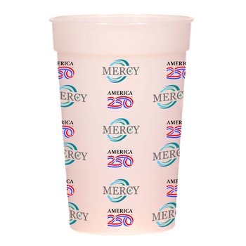 Official America250 Patriotic Mood Stadium Cup 16 oz. - Full-Color Personalization Available from Positive Promotions