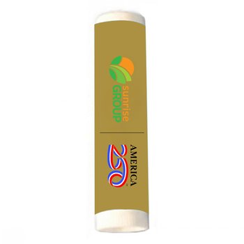 Official America250 Patriotic Sunscreen SPF-30 Aloe Lip Balm - Full-Color Personalization Available from Positive Promotions