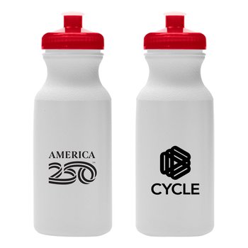 Official America250? Basic Solid Squeeze Water Bottle 20 oz. - Personalization Available from Positive Promotions