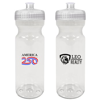 Official America250? Poly-Clear Squeeze Water Bottle 28 oz. - Personalzation Available from Positive Promotions