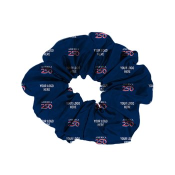 Official America250 USA Made Patriotic Scrunchie - Personalization Available from Positive Promotions