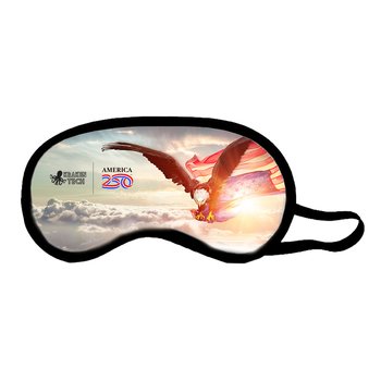 Official America250?USA Made Patriotic Eagle Sleep Travel Eye Mask - Personalization Available from Positive Promotions