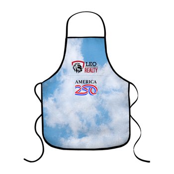 Official America250?USA Made Patriotic Clouds Kitchen Apron - Unisex - Personalization Available from Positive Promotions