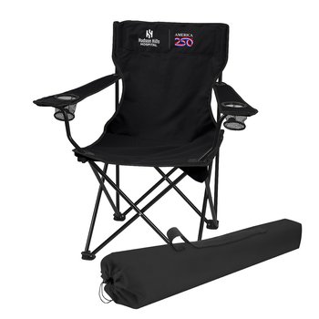 Official America250? Patriotic Folding Chair With Carrying Bag - Personalization Available from Positive Promotions