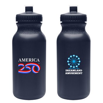 Official America250USA Made Patriotic Plastic Bike Bottle 20 oz. - Colors with Full Color from Positive Promotions
