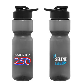Official America250USA Made Patriotic Plastic Bottle 28 oz. - Smoke with Full Color from Positive Promotions
