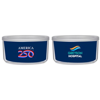 Official America250USA Made Patriotic Plastic Tritan? Food Storage Bowl 22 oz. - Full Color from Positive Promotions
