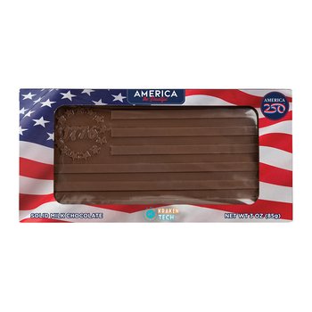 Patriotic America 250 USA 1776 Chocolate Bar - 3 oz. - Personalization Available from Positive Promotions