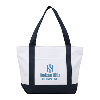 Pismo Recycled Large Canvas Tote Bag - Personalization Available from Positive Promotions