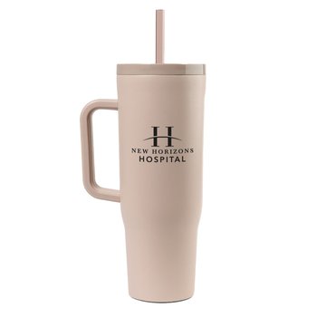 CORKCICLE Triple Insulated Stainless Steel Cruiser Tumbler Mug with Tritan Straw 40 oz. from Positive Promotions