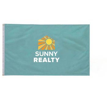 Full Color Nylon Flag - Indoor Outdoor - 3' x 5' Single-Sided - Pesonalization Available from Positive Promotions