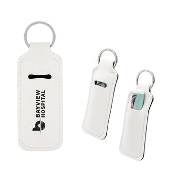 Lip Balm Holder with Key Chain - Personalization Available from Positive Promotions