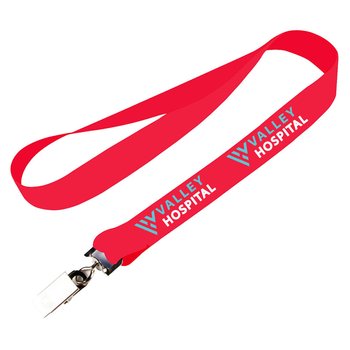 USA Made Dye Sublimated Lanyard with J-Hook 3/4
