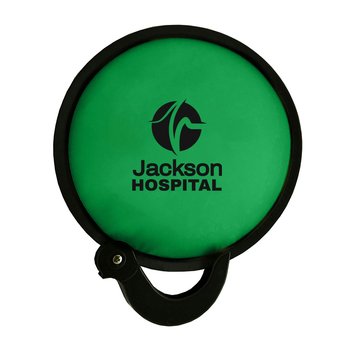 Round Nylon Hand Fan - Personalization Available from Positive Promotions