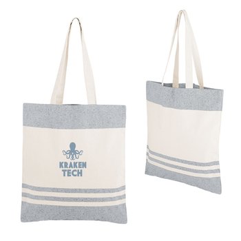 Lagoon Recycled Lightweight Cotton Tote Bag - One-Color Personalization Available from Positive Promotions