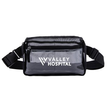 Micro Mesh Water Fanny Pack Crossbody Belt Bag - Personalization Available from Positive Promotions