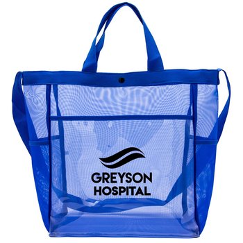 Micro Mesh Tote Bag with Dual Carry Straps - Fits Tablet 10