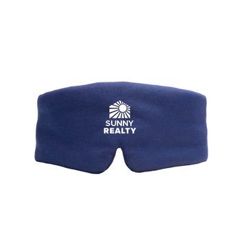 Light Blocking Silky Cotton Eye Sleep Mask - Personalization Available from Positive Promotions