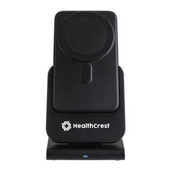 3-in-1 MagSafe Wireless Charging Deck with Detachable Power Bank 10,000 mAh - for Phone & Earbuds from Positive Promotions