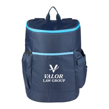 Lightweight Recycled Barrel Backpack Cooler - 24 Can - Personalization Available from Positive Promotions