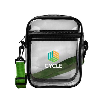 Recycled Clear Small Crossbody Sling Bag 8