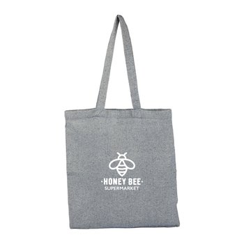 Lightweight Recycled Cotton Twill Convention Tote Bag 6 oz. - Personalization Available from Positive Promotions