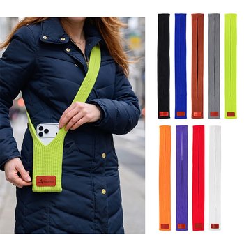 Stretch Knit Crossbody Phone Pocket - Personalization Available from Positive Promotions