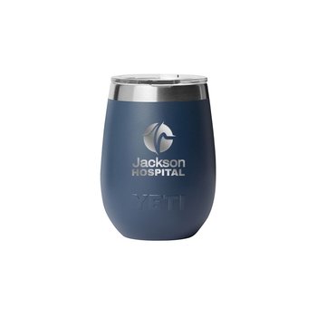 YETI® Rambler® Wine Tumbler Cup 10 oz. With DuraSip Ceramic Lining & MagSlider Lid - Laser-Engraved Personalization Available from Positive Promotions