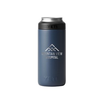 YETI® Rambler® Colster Stainless-Steel 12-oz. Slim Can Cooler - Laser-Engraved Personalization Available from Positive Promotions