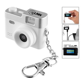 Mini Digital Camera & Video Recorder On Keychain Type-C - One-Color Personalization Available from Positive Promotions