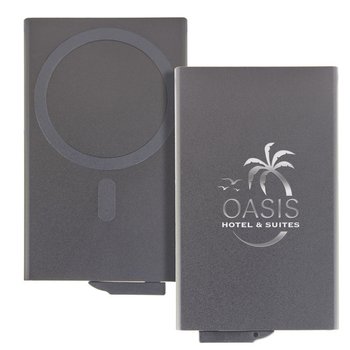 MagSafe Aluminum RFID Blocking Phone Wallet - Laser-Engraved Personalization Available from Positive Promotions