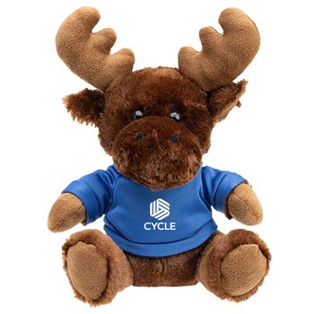 Mini Moose Stuffed Plushy Toy With Shirt 6