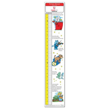 Children's Growth Chart - Nursery Rhymes, Up to 5 ft. - Personalization Available from Positive Promotions