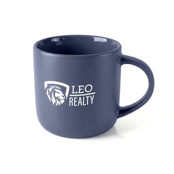 Smooth Matte Ceramic Mug 20 oz. With Glossy Interior - One-Color Personalization Available from Positive Promotions
