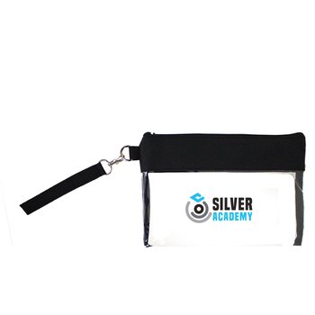 Clear Wrist Bag With Strap - Full-Color Personalization Available from Positive Promotions