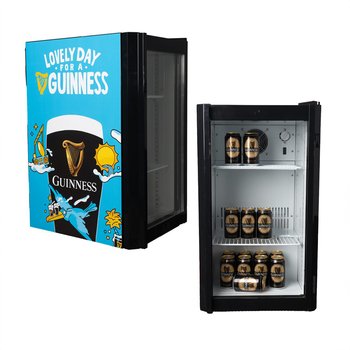 Compact 80L Refrigerator With Glass Door - Full-Color Personalization Available from Positive Promotions