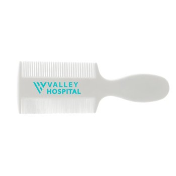 Two-Sided Fine-Tooth Baby Comb - One-Color Personalization Available from Positive Promotions