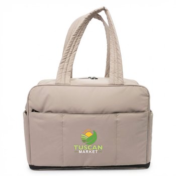 Recycled Quilted Duffel Bag With 17