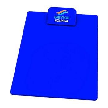 High-Gloss Solid Color Plastic Clipboard With Decal On Clip 9