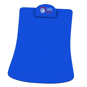 Contoured Curve Solid Color Plastic Clipboard With Decal On Clip 10