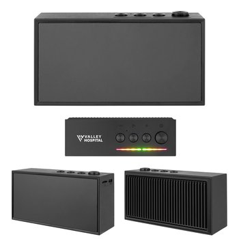 Recycled Stereo Light Up Wireless Bluetooth® Speaker Type C - One-Color Personalization Available from Positive Promotions
