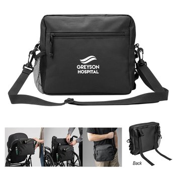 Recycled Crossbody Travel Bag With Adjustable Strap - One-Color Personalization Available from Positive Promotions