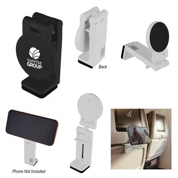 Recycled Magnetic Rotating Airplane Phone Holder - One-Color Personalization Available from Positive Promotions