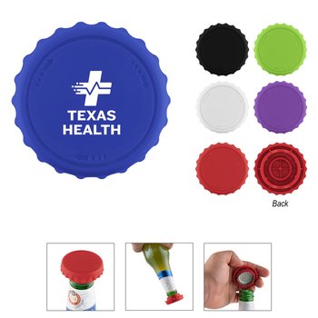 Recycled Twist-Off Bottle Opener & Topper - Fits Most Bottles - One-Color Personalization Available from Positive Promotions