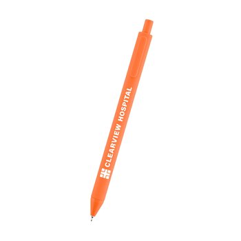 Smooth Touch Recycled rABS Semi-Gel Pen - One-Color Personalization Available from Positive Promotions