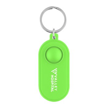 Sensory Fidget Push Pop Stress Reliever Silicone Keychain - One-Color Personalization Available from Positive Promotions