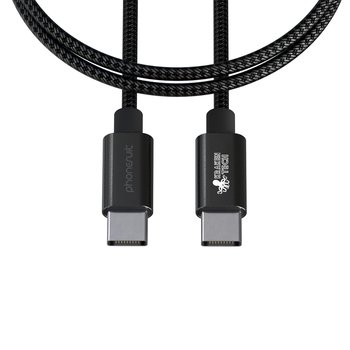 PhoneSuit® Fast Charge Cable Nylon Braid Type-C 6 ft. 240W - One-Color Personalization Available from Positive Promotions
